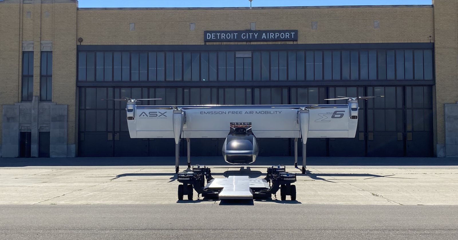 ASX Sigma 6 eVTOL at Detroit City Airport